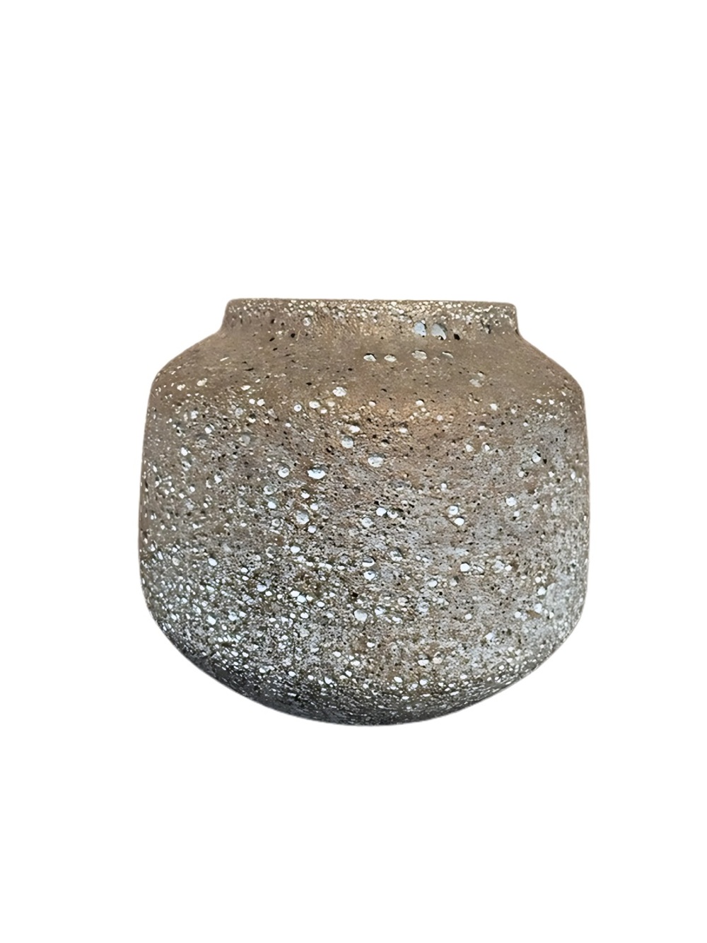 Japandi Style Stone Textured Ceramic Vase